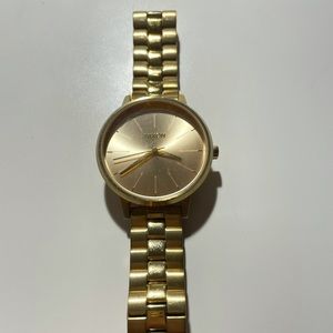 Nixon stainless steal gold link watch